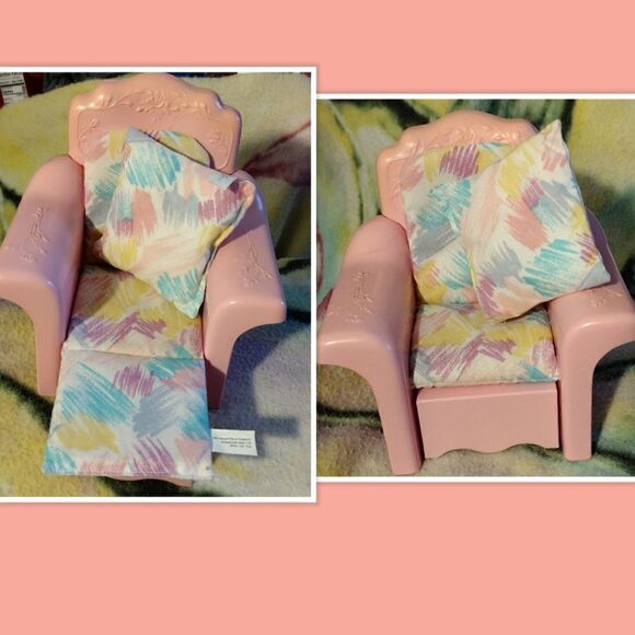 VINAGE BARBIE SWEET ROSES SOFA / BED & CHAIR / LOUNGER SET # 4471 - Picture 2 of 5